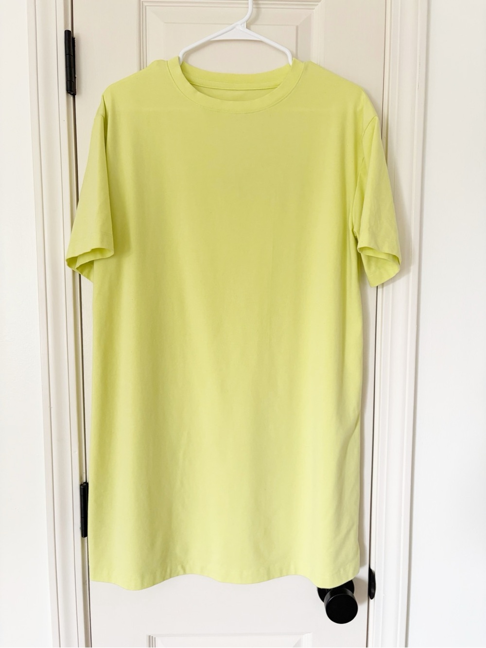 Small • a new day • Neon Lime Short Sleeve Crew Tshirt dress